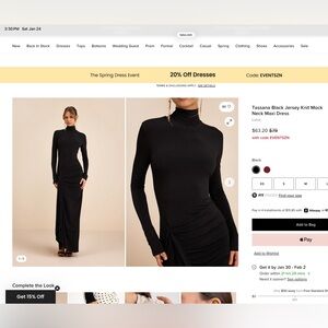 lulus black dress XS